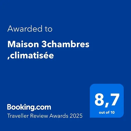 Maison 3chambres ,climatisee Semesterbostad *